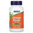 Фото товару NOW, Ginkgo Biloba 60 mg, Гінкго Білоба, 60 капсул