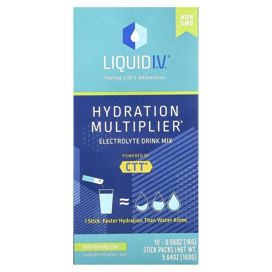 Основне фото товара Liquid I.V., Hydration Multiplier, Електроліти, 10 шт