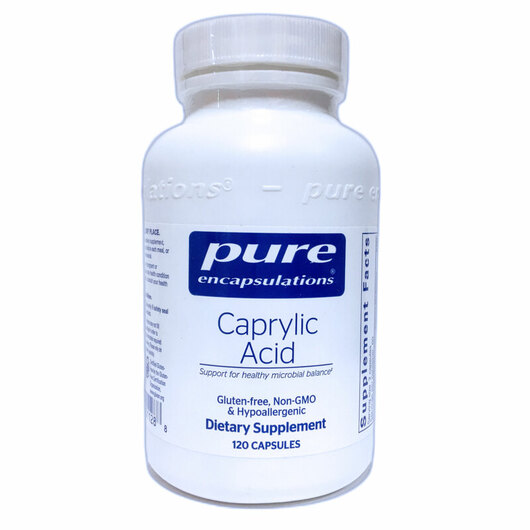 Основне фото товара Pure Encapsulations, Caprylic Acid, Каприлова кислота, 120 капсул