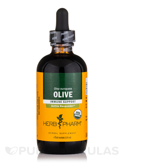 Основне фото товара Herb Pharm, Olive Leaf, Листя оливи, 120 мл
