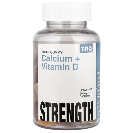Основне фото товара T-RQ, Calcium + D Strength, Кальцій та D3, 30 цукерок