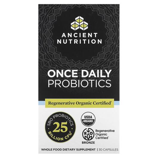 Основне фото товара Once Daily Probiotics 25 Billion CFU, Пробіотики, 30 капсул