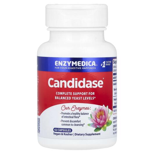 Основне фото товара Enzymedica, Candidase, Підтримка Кандиди, 42 капсул