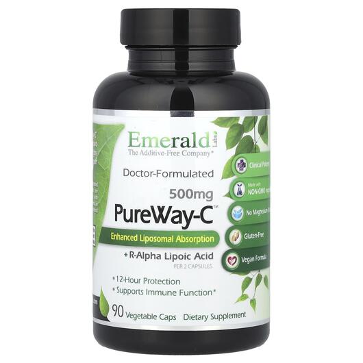 Основне фото товара PureWay-C + R-Alpha Lipoic 250 mg, R-Ліпоєва кислота, 90 капсул