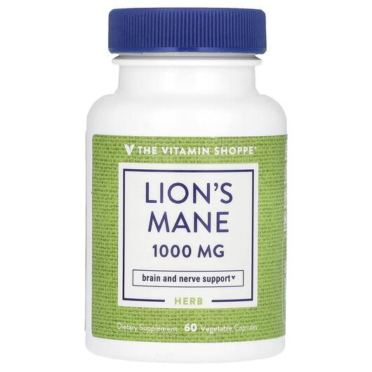 Основне фото товара Lion's Mane 1000 mg, Гриби Левова Грива, 60 капсул