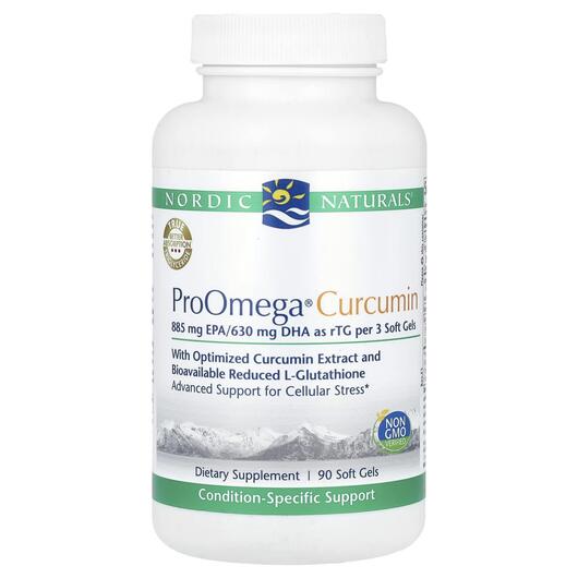 Основне фото товара Nordic Naturals, ProOmega CRP, Омега ЕПК ДГК, 90 капсул