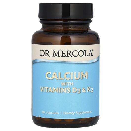 Основне фото товара Calcium with Vitamins D3 & K2, Кальцій з D3 K2, 30 капсул