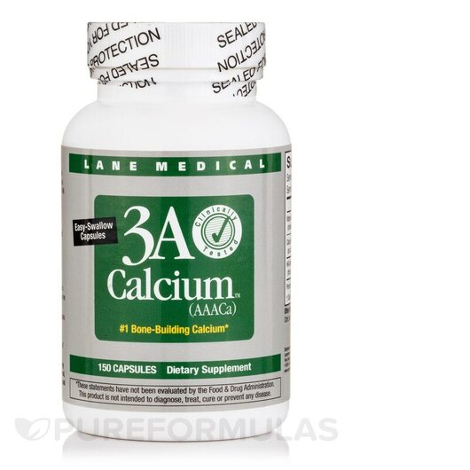 Основне фото товара Lane Medical, 3A Calcium, Кальцій, 150 капсул