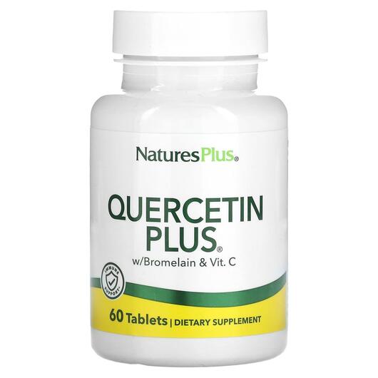 Основне фото товара Natures Plus, Quercetin Plus, Кверцетин, 60 таблеток