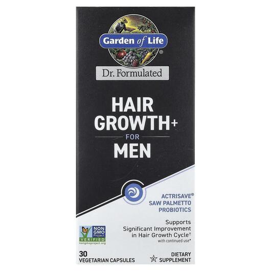 Основне фото товара Hair Growth+ for Men, Підтримка росту волосся, 30 капсул