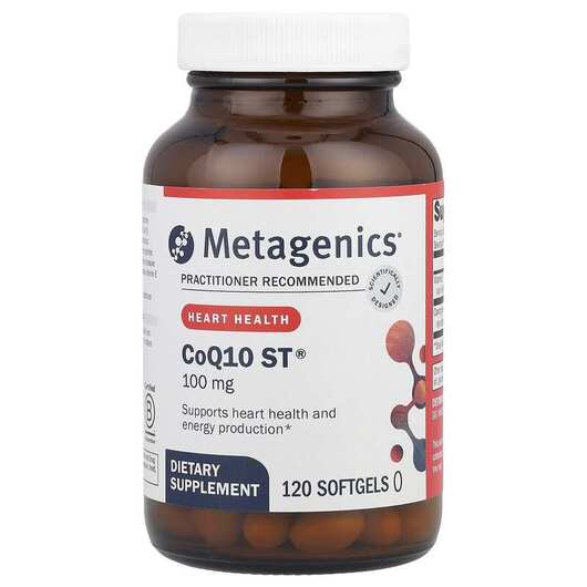Основне фото товара Metagenics, CoQ10 ST 100, Убіхінон, 120 капсул