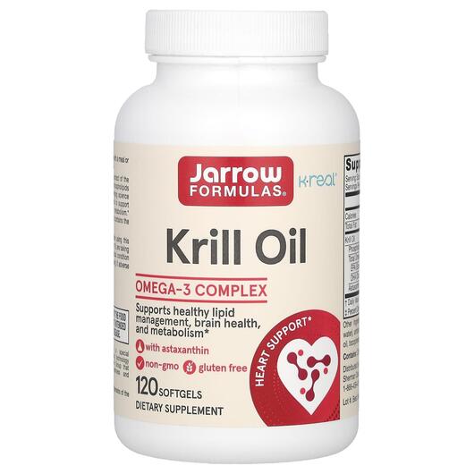 Основне фото товара Jarrow Formulas, Krill Oil, Масло Кріля, 120 капсул