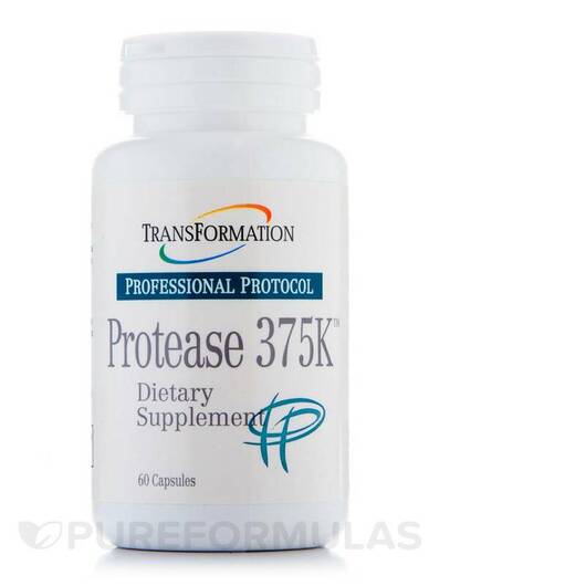 Основне фото товара Transformation Enzymes, Protease 375K, Ферменти, 60 капсул
