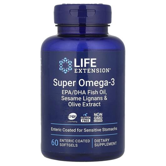 Основне фото товара Omega Foundations Super Omega-3, Риб'ячий жир Омега-3, 60 ка