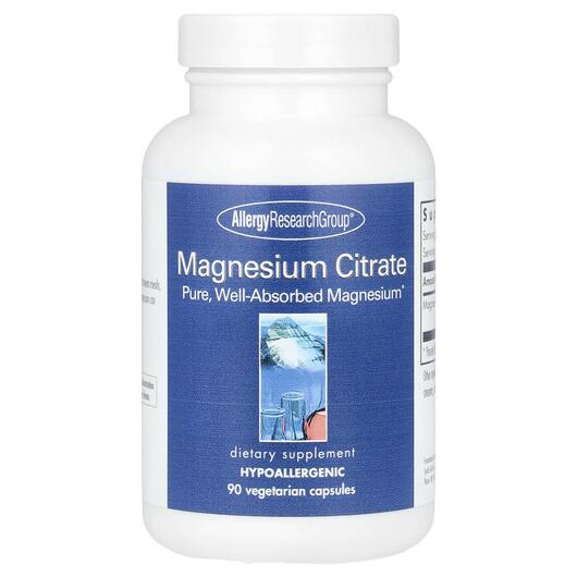 Основне фото товара Magnesium Citrate, Магній Цитрат, 90 капсул