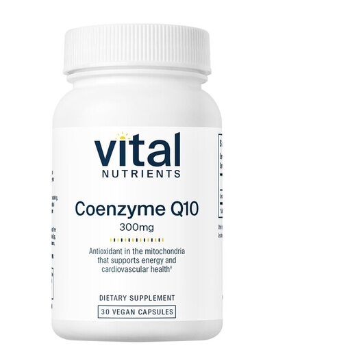 Основне фото товара Vital Nutrients, CoEnzyme Q10 300 mg, Коензим CoQ10, 30 капсул