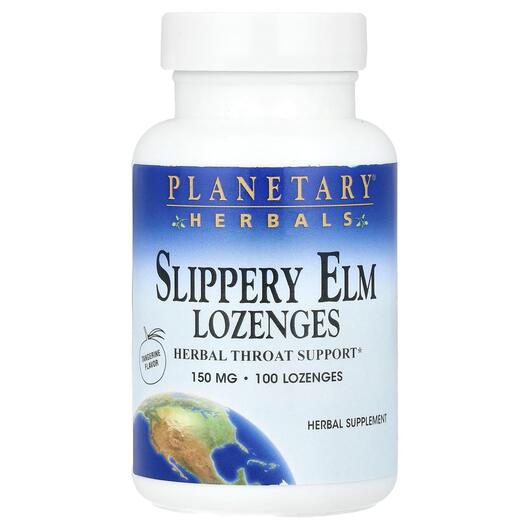 Основне фото товара Slippery Elm Lozenges Tangerine 150 mg, Слизький в'яз, 100 т