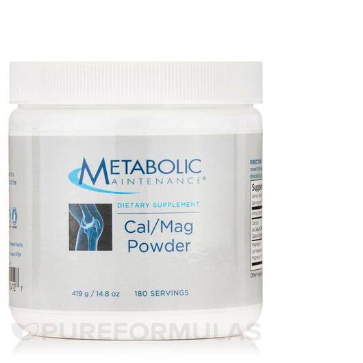 Основне фото товара Metabolic Maintenance, Cal/Mag Powder, Кальцій Магній, 419 г