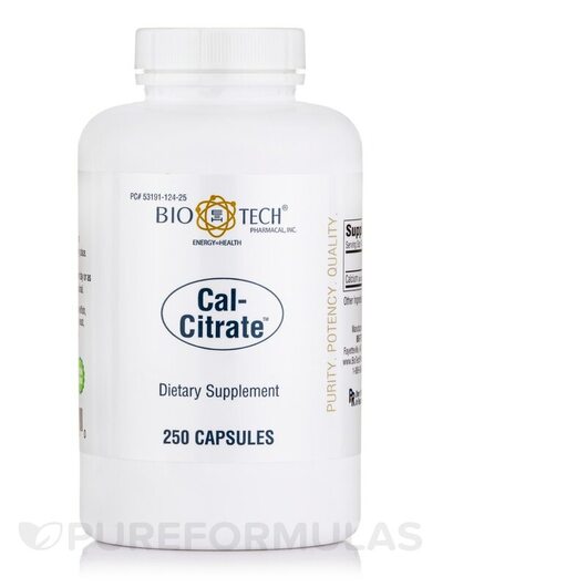 Основне фото товара Bio-Tech Pharmacal, Cal-Citrate, Кальцій, 250 капсул