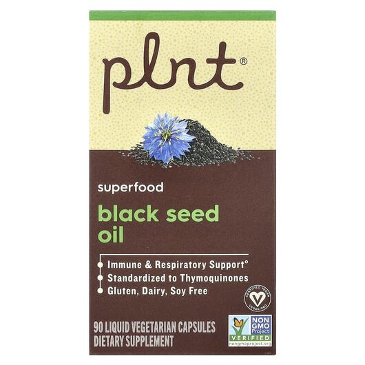 Основне фото товара Plnt, Black Seed Oil, Чорний кмин, 90 капсул