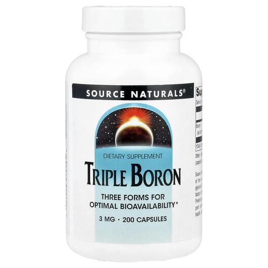 Основне фото товара Triple Boron 3 mg 200, Потрійний бор 3 мг, 200 капсул
