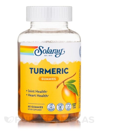 Основне фото товара Turmeric Gummies Natural Mango, Екстракт кореня куркуми, 60 табле