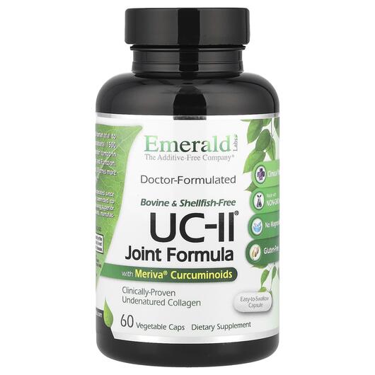 Основне фото товара Emerald, UC-II Joint Formula, Підтримка суглобів, 60 капсул