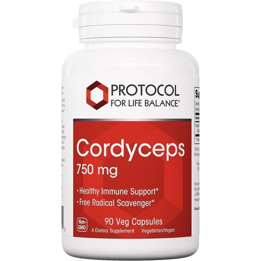 Основне фото товара Cordyceps 750 mg, Гриби Кордицепс, 90 капсул