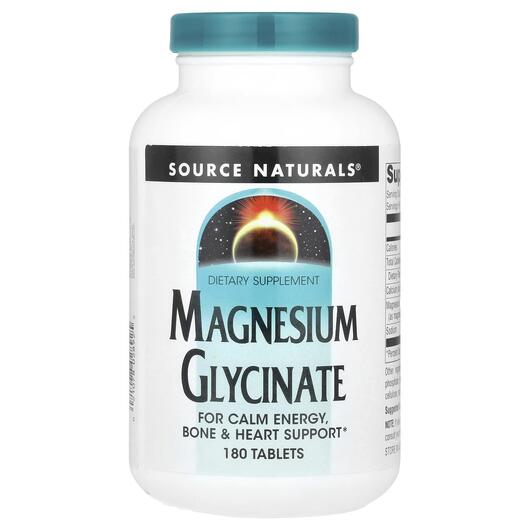 Основне фото товара Magnesium Glycinate, Гліцинат магнію, 180 таблеток
