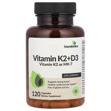 Вітамін K2 + D3 у вигляді MK-7 Vitamin K2 + D3