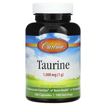 Taurine 1000 mg L-Таурин Carlson 100 капсул