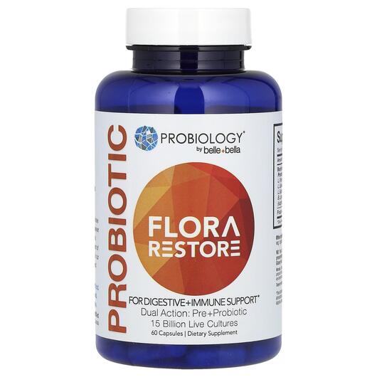 Основне фото товара Probiology Probiotic Flora Restore 15 Billion, Пробіотики, 60 кап