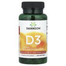 D3 5000 IU Витамин D3 5000 МЕ Swanson 250 капсул D3 5000 IU Витамин D3 5000 МЕ Swanson 250 капсул