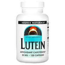 Lutein 20 mg 120 Лютеин 20 мг Source Naturals Lutein 20 mg 120 Лютеин 20 мг Source Naturals