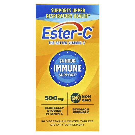 Основне фото товара Ester-C, 24 Hour Immune Support 1000 mg, Естер-С, 90 таблеток