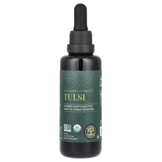 Основне фото товара Raw Herbal Extract Tulsi, Екстракт Зеленого Чаю, 59.2 мл