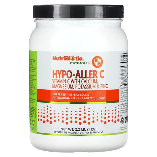 Основне фото товара Immunity Hypo-Aller C Vitamin C with Calcium Magnesium, Кальцій, 