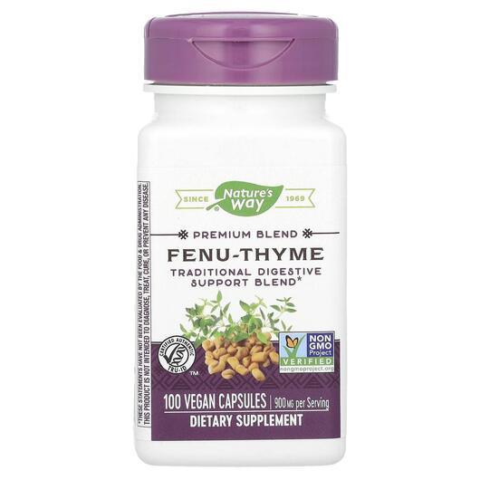 Основне фото товара Nature's Way, Fenu-Thyme 450 mg, Пажитник, 100 капсул