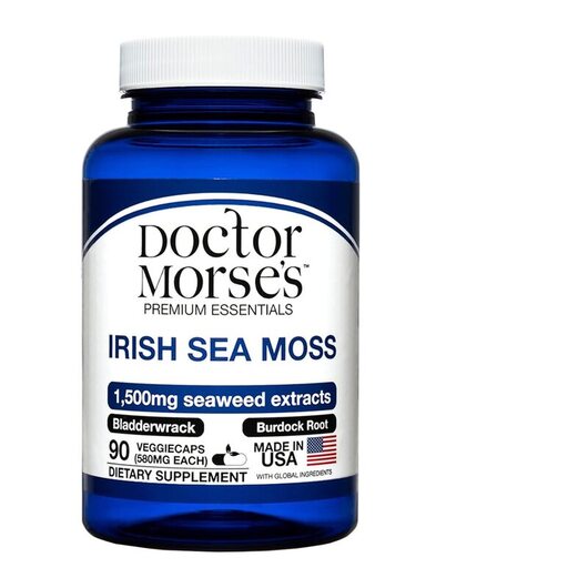 Основне фото товара Irish Sea Moss 1500 mg, Ірландський морський мох, 90 капсул