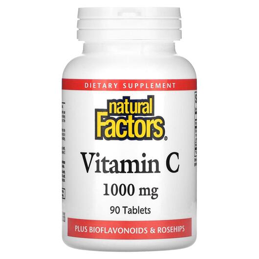Основне фото товара Vitamin C Plus Bioflavonoids & Rosehips 1000, Вітамін C, 90 т