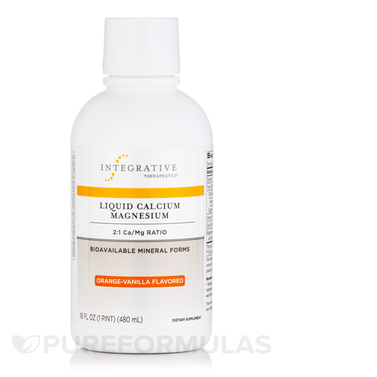 Основне фото товара Liquid Calcium Magnesium 2:1 Orange-Vanilla, Кальцій Магній, 480 
