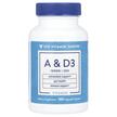 Фото товару TheVitaminShoppe, Vitamin A & D3, Вітамін А Ретінол, 100 капс