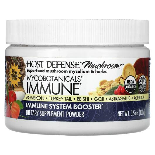 Основне фото товара Mushrooms Mycobotanicals Immune, Гриби, 100 г