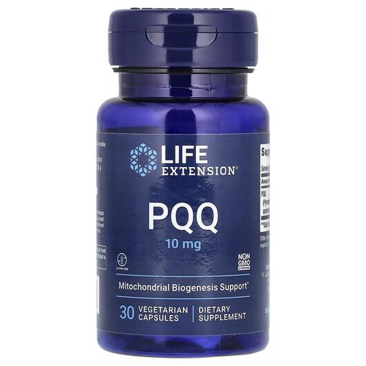 Основне фото товара Life Extension, PQQ Caps, Піролохінолінхінон 10 мг, 30 капсул