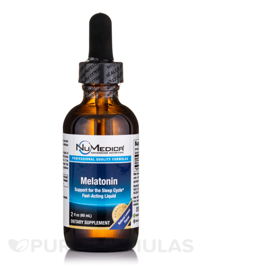 Основне фото товара NuMedica, Melatonin Liquid Natural Lemon Flavor, Мелатонін, 60 мл