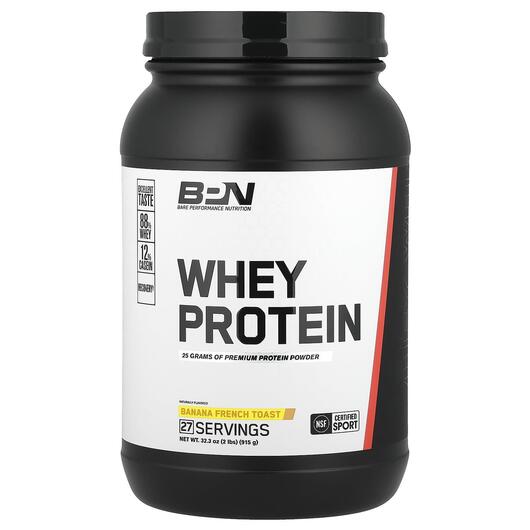 Основне фото товара BPN, Whey Protein Banana French Toast, Протеїн Ізолят, 915 г