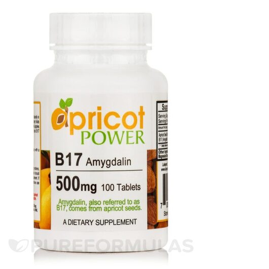 Основне фото товара B17 Amygdalin 500 mg, Вітамін B17 Амігдалін, 100 таблеток