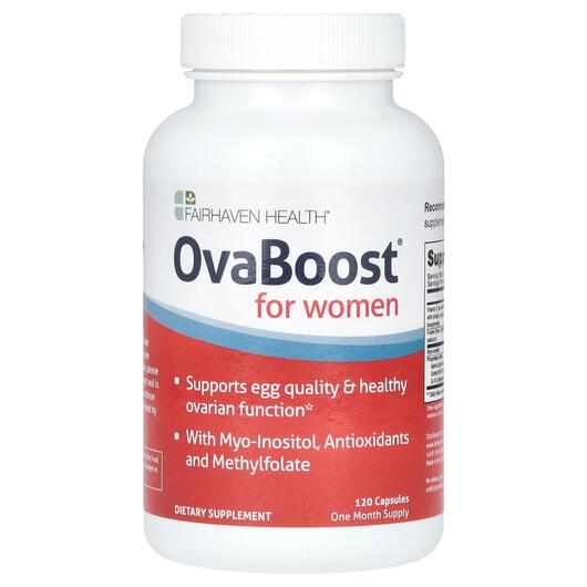 Основне фото товара Fairhaven Health, OvaBoost for Women, Міо-інозитол, 120 капсул
