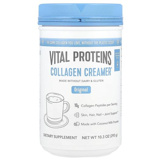 Основне фото товара Vital Proteins, Collagen Creamer Original, Колаген, 293 г