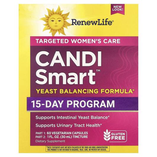 Основне фото товара Renew Life, Candi Smart, Формула очищення на 15 днів з, 2 частин